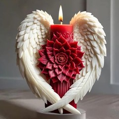 Angel Wing Nativity Scene Cylinder Molds Silicone Wave Spiral Candle Mold – S…