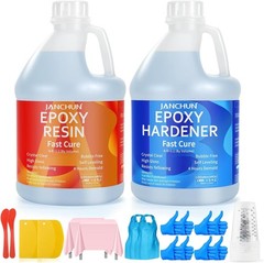 1 Gallon Anti-Yellowing Epoxy Resin Kit – Perfect for Jewelry, Tumbler Crafts