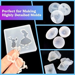LETS RESIN Silicone Mold Kit 20.46 oz Translucent Non‑Toxic 4H Fast Cure