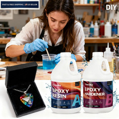 ZYNNORIX Resin Epoxy 1 Gallon,3×UV Resistant,Self 1 Gallon, 1 Gallon