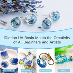 UV Resin, Upgrade 300G Low Viscosity Hard Thin UV Resin with Super Crystal Clear