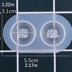 6 Sets Multifunctional Silicone Molds Flexible Doll Eye Molds Resin Durable