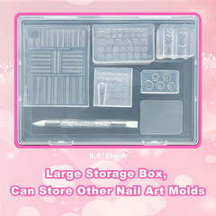 5Pcs 3D Sweater Knot Gel Nail Art Mold Arts Resin Buttons Molds for Accessories