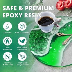 1 Gallon Epoxy Resin Kit 2 Part Crystal Clear Resina Epoxica High Gloss Odorless