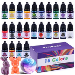 Epoxy Resin Color Pigment 24 Vivid Colors Liquid Epoxy Pigment Highly Concentrat