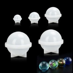 5/10Pcs Silicone Resin Casting Mold DIY Round Epoxy Mould Craft Making Tool Kit