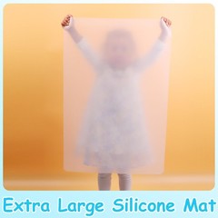Large Clear Silicone Crafts Mats: Non-Slip Translucent Liner 15.7×23.6In (2 P…