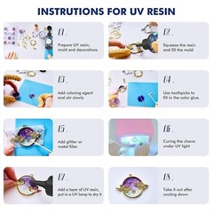UV Resin 500g Crystal Clear Hard Glue Ultraviolet Curing Epoxy For DIY Handmade
