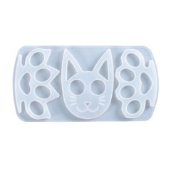 DIY Epoxy Silicone Mold Epoxy Resin Cat Shape Mould for Jewelry Casting Keychain