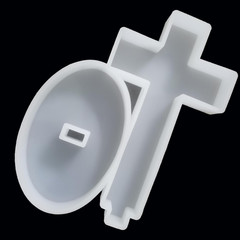 【300+ Design Optional】 Cross with Base Resin Silicone Large-Cross Mold for DIY