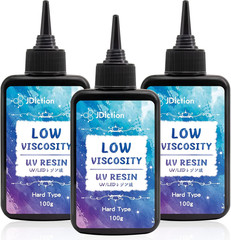 UV Resin, Upgrade 300G Low Viscosity Hard Thin UV Resin with Super Crystal Clear