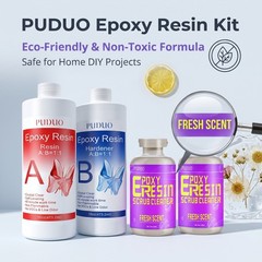32OZ Epoxy Resin +16oz Resin Cleaner Combo | With Full Tool Accessories