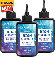 UV Resin, Upgrade 300g High Viscosity Hard UV Resin with Crystal Clear Resins Ki