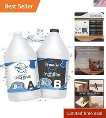 2 Gallon Crystal Clear Epoxy Resin Kit – Food Safe & Self Leveling – USA Made
