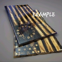 US FLAG – Epoxy Resin Painting Art Gameroom Man cave