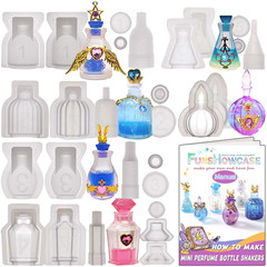 Small Bottle Container and Stopper UV Resin Epoxy Silicone Mold Jewelry Casting