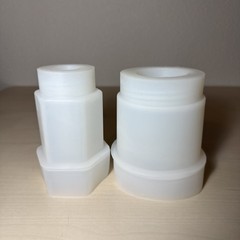 2 Pack DIY Cylinder Resin Silicone Molds, 5″ DIY Flower Pot Container Spice