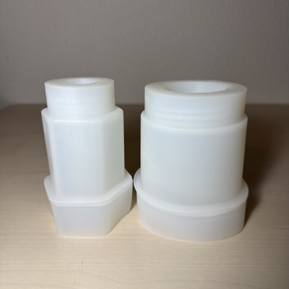 2 Pack DIY Cylinder Resin Silicone Molds, 5″ DIY Flower Pot Container Spice