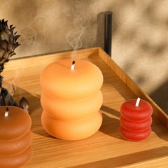 Silicone Candle Resin Molds 3Pk Round Cylinder Wave Spiral Casting Set