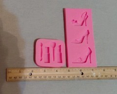 Set Of 6 Silicone Resin Molds For Fashion Doll Accessories Design