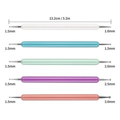 5 Pcs Pattern Tracing Stylus, Ball Embossing Stylus for Transfer Multicolor