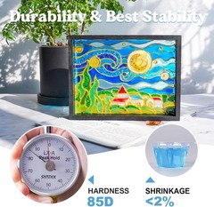 Jewelry Making UV Resin Set with Light, Silicone Mat, and Mixing Accessories