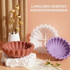 Resin Molds for Bowl, 5.24 x 1.65 inches Flower Tray Silicone Molds for Resin…