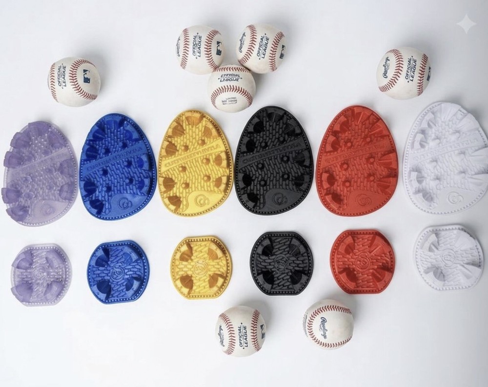 Multicolor Baseball Cleat Spike Sole Plate Resin/Silicone Mold Set, Multi-Piece