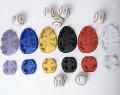 Multicolor Baseball Cleat Spike Sole Plate Resin/Silicone Mold Set, Multi-Piece