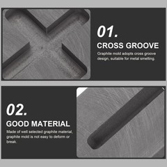 High Thermal Conductivity Cross Graphite Mold for Melting Silver and Casting …