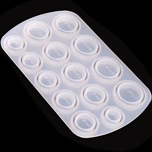 Resin Ring Mold Silicone Molds for Epoxy Resin Resin Molds with 14 Different Siz