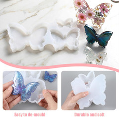 Butterfly Silicone Mold Set, Small Medium Large Butterfly Molds for Resin, Gypsu