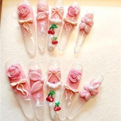 3D Bowtie Gel Nail Art Mold Arts Resin Rosette Molds for Accessories Supplies