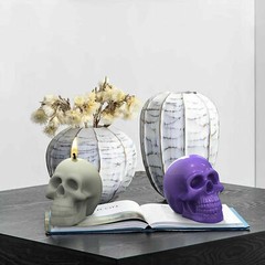 DIY 3D Silicone Resin Casting Mold Skull Head Halloween Mould Tool Epoxy Craft