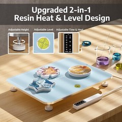 2-in-1 Resin Heating Mat & Leveling Table, Fast Curing Epoxy Molds, Resin Cur…