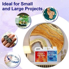 72oz Crystal Clear Epoxy Resin – Anti-Yellowing, Easy Mix for DIY Art Projects