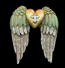 Angel Wings With Heart Silicone Mold For Resin