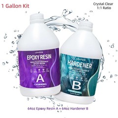 Crystal Clear 1:1 Tumbler Epoxy Resin 1 Gallon Kit – DIY Craft Painting Coating