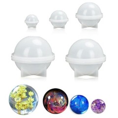 5/10Pcs Silicone Resin Casting Mold DIY Round Epoxy Mould Craft Making Tool Kit