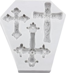 Cross Polymer Clay Mold Jesus Cross Silicone Molds for DIY Crafts Epoxy Resin Ca