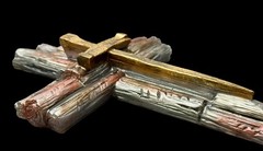 Handmade Wood Log With Nails Cross Mold For Resin