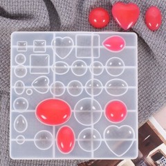 35pcs Resin Casting Silicone Molds Epoxy Pendant Mould Kit Jewelry Making Craft