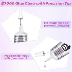 110 mL B7000 Glue Clear for Rhinestones Crafts, 3.7 fl oz B-7000 Jewelry Bead