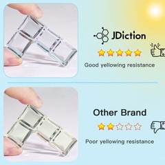 JDiction UV Resin, Upgrade 300g Low Viscosity Hard Thin UV Resin with Super C…