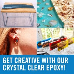 Water Resistant 1 Gallon Epoxy Resin Kit – Ideal for DIY Tumblers & Jewelry
