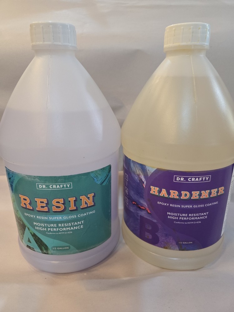 Epoxy Resin Kit 1 Gallon Casting & Coating Super Gloss Craft Table Top Clear
