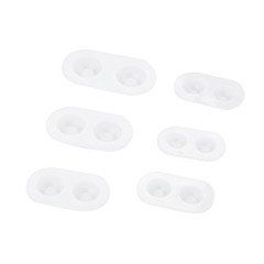 6 Sets Multifunctional Silicone Molds Flexible Doll Eye Molds Resin Durable