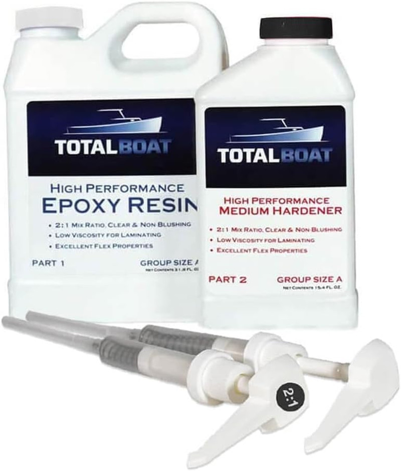 TotalBoat High Performance Epoxy Kit 1.5 Quart Medium Hardener Marine Grade