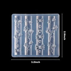 3D Silicone Bow Knot Molds for Gel Nail Art Accessories and Supplies