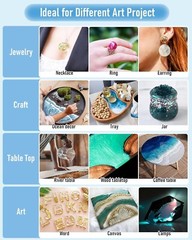 2 Gallon Crystal Clear Epoxy Resin Kit, High Gloss & Bubbles Free Resin Suppl…